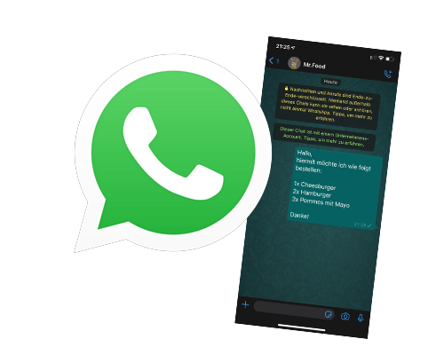 WhatsApp Bestellung Mr. Food